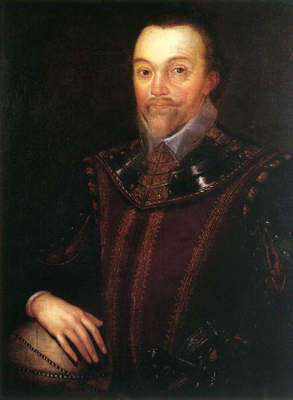 GHEERAERTS, Marcus the Younger Sir Francis Drake dfg Sweden oil painting art
